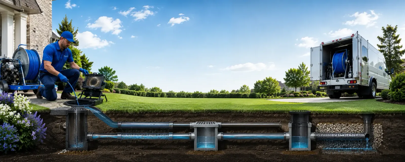 Outdoor drain cleaning information for Abington, PA